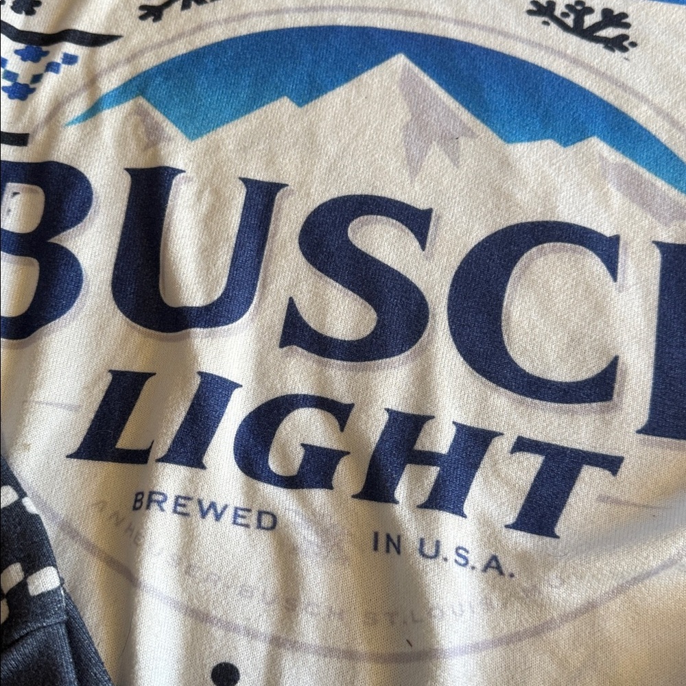 Men's Blue and White Sweatshirt - Picture 2 of 2